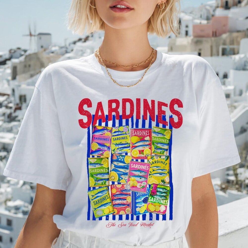 Sardines T-Shirt, Graphics Unisex Tee